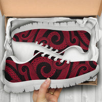 Wallis and Futuna Sneakers - Red Tentacle Turtle - Polynesian Pride
