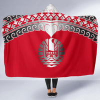 Tahiti Polynesian Hooded Blanket - Wave Style - Polynesian Pride