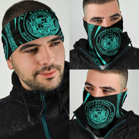 Hawaiian Bandana Coat Of Arm Polynesian Bandana 3-Pack - Circle Style Turquoise - Polynesian Pride