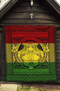 Hawaii Polynesian Pele Kanaka Premium Quilt - Polynesian Pride