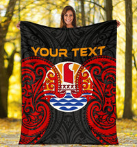 Tahiti Polynesian Custom Personalised Premium Blanket - Tahitians Spirit - Polynesian Pride