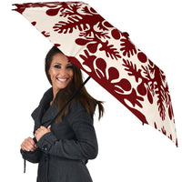 Hawaiian Quilt Tradition Red Umbrella - Polynesian Pride