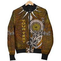American Samoa Custom Personalised Men's Bomber Jacket - Polynesian Boar Tusk - Polynesian Pride