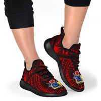 Cook Islands Polynesian Tattoo Mesh Knit Sneakers - Polynesian Pride