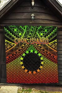 Polynesian Cook Islands Premium Quilt - Reggae Vintage Polynesian Patterns - Polynesian Pride