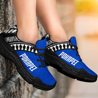Pohnpei Flag Chunky Sneakers Micronesian Pattern - Polynesian Pride