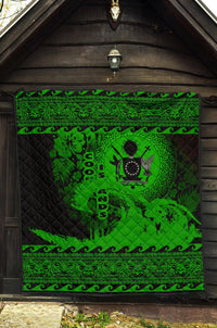 Cook Island Quilt Wave Green Design - Polynesian Pride
