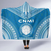 Northern Mariana Islands Flag Polynesian Chief Hooded Blanket - Polynesian Pride
