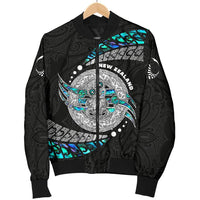 (Custom Personalised) Maori Women's Bomber Jacket Hei Tiki Sport Style - Custom Text and Number - Polynesian Pride