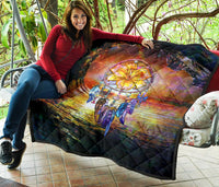 Hibiscus Dreamcatcher Premium Quilt - Polynesian Pride