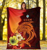 Guam Premium Blankets - Tribal Tuna Fish - Polynesian Pride