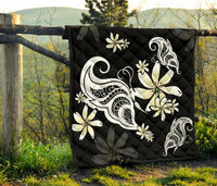 Plumeria Butterfly Premium Quilt - Polynesian Pride