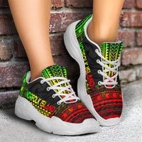 Norfolk Island Chunky Sneakers - Polynesian Chief Reggae Version - Polynesian Pride