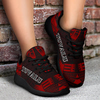 Tuvalu Sport Sneakers - Polynesian Tattoo Red - Polynesian Pride