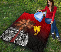 Papua New Guinea Premium Quilt - Polynesian Palm Tree - Polynesian Pride