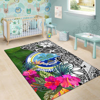 Federated States of Micronesia Area Rug - Turtle Plumeria Banana Leaf - Polynesian Pride