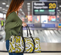 Polynesian Maori Ethnic Ornament Yellow Hawaii Travel Bag - Polynesian Pride