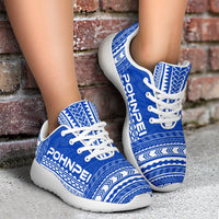 Pohnpei Sporty Sneakers - Polynesian Chief Flag Version - Polynesian Pride