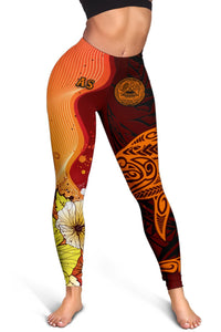 American Samoa Custom Personalised Women's Leggings - Tribal Tuna Fish - Polynesian Pride