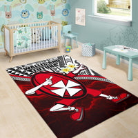 Dab Trend Style Rugby Area Rug Wallis and Futuna - Polynesian Pride