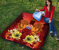 Tahiti Premium Quilt - Tribal Tuna Fish - Polynesian Pride