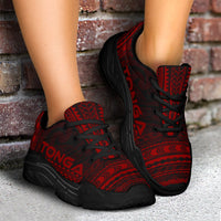 Tonga Chunky Sneakers - Polynesian Chief Red Version - Polynesian Pride