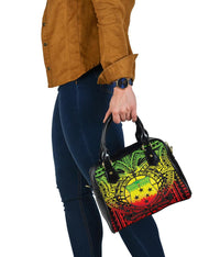 Samoa Shoulder Handbag - Samoa Coat Of Arm (Reggae) - Polynesian Pride