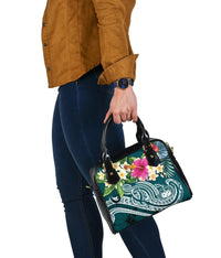 Samoa Polynesian Shoulder Handbag - Summer Plumeria - Polynesian Pride