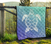 Turtle Blur Background Premium Quilt - Polynesian Pride
