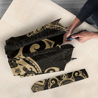 Guam Umbrella Turtle Coat of Arms Polynesian Pattern Umbrella One Size Gold - Polynesian Pride