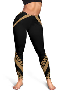 Hawaii Polynesian Leggings - Circle Style Gold - Polynesian Pride