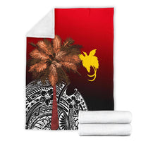 Papua New Guinea Premium Blanket - Polynesian Palm Tree - Polynesian Pride