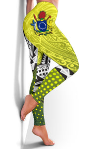 Cook Islands Rugby Women's Leggings Version Special - Polynesian Pride