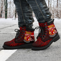 American Samoa All Season Boots - Manulele Tausala Nuuuli (Ver 2) - Polynesian Pride