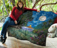 Beach Moon Premium Quilt - Polynesian Pride
