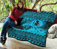 Cook Island Quilt Wave Navy Design - Polynesian Pride