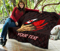 Tonga Personalised Premium Quilt - Tonga In Me (Red) - Polynesian Pride