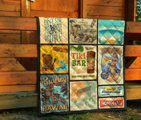 Hawaii Culture Vintage Premium Quilt - Polynesian Pride