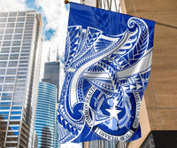 Northern Mariana Islands Flag - Seal CNMI With Curve Patterns - Polynesian Pride