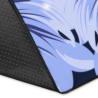 Hawaii Turtle Hibiscus Blue Rug - Hac Style - AH - Polynesian Pride