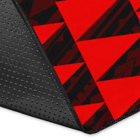 Kakau Seal Of Hawaii Polynesian - Red Rug - Polynesian Pride