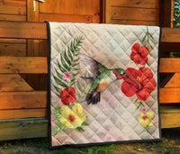 Hibiscus Bird Premium Quilt - Polynesian Pride