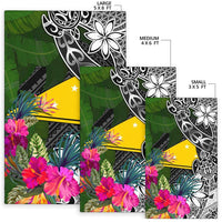 Tokelau Area Rug - Turtle Plumeria Banana Leaf - Polynesian Pride
