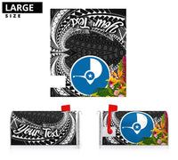 Yap State Mailbox Cover - Custom Personalised Tropical Flowers Style - Polynesian Pride