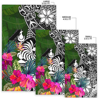 New Caledonia Area Rug - Turtle Plumeria Banana Leaf - Polynesian Pride
