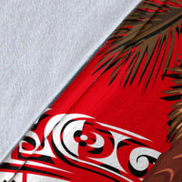 French Polynesia Premium Blanket - Palm Tree Polynesian Pattern - Polynesian Pride