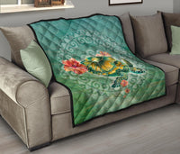 Circle Turtle Premium Quilt - Polynesian Pride