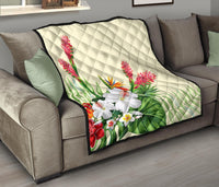 Wonderful Hibiscus Flower Premium Quilt - Polynesian Pride