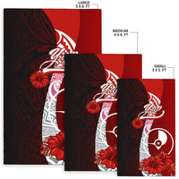 Yap Micronesia Area Rug - Coat Of Arm With Hibiscus - Polynesian Pride