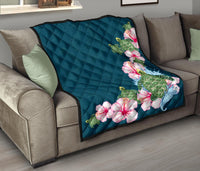 Hibiscus Turtle Dance Premium Quilt - Polynesian Pride